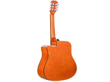 41" Acoustic Guitar for Beginners Adults, Dreadnought Cutaway Basswood Folk Guitar with Gig Bag & 17688606