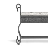Shoe Rack Bench for, Industrial Bench, Rustic Shoe Rack for Small Spaces, Upholstered W2167P206030