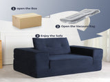 Compression Human Dog Sofa Bed for Adult & Pets,Modern Floor Couch With Pillow for Living Room 38957654