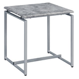 Grey and Silver Occasional Set with Trestle Base B062P185644