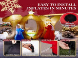 Christmas Inflatable Decoration with 9 LED Lights, Timeless Nativity Scene Blow Up 37303096