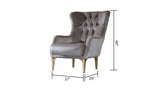 Modern Style Chair in Taupe B009139104