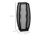 Solar Rattan Floor Lamp, Outdoor Garden Pathway Lantern & Decorative Driveway Light 35618385