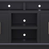 67 inch TV Stand Console for TVs up to 80 inches, No Assembly Required, Black Finish GL-B108P160200