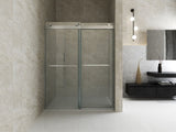 56 to 60 in. W x 76 in. H Double Sliding Frameless Soft-Close Shower Door, Premium 3/8 Inch W1573126518