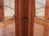 Glass Cabinet Lighted Corner Cabinet Corner Display Curio Cabinet, Glass Display With 44818203