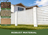 Air Conditioner Privacy Screen Fence, 44"W x 44"H 2 Panels Vinyl Outdoor Pool Equipment Trash Can 46028027