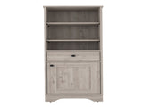 Light Grey 1-Drawer 3-Shelf Linen Cabinet B06280550