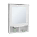 ZUN Medicine Cabinet 29" H, with 5 Shelves, 1 Door, and 1 Mirror, White B097P250880