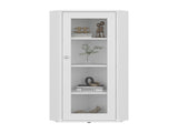 Ruffin Display Cabinet, 1 Door, 4 Shelves, White B097P474260