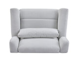 Power Recliner Chair Swivel,Upholstered 360&deg Swivel Recliner with gold 5 star base-light grey N771P298185D