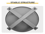 Outdoor Metal Round Table, Weather Resistant Patio End Table Side Table Coffee Bistro Table for 88828378