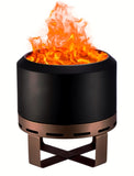 ZUN Outdoor Smokeless Fire Pit Stove 18'' for Camping Bonfire, Wood Place Firepit with W2640P224973