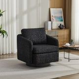 31.5"W Swivel Accent Chair and Comfy Round Accent Single Sofa Chair, 360 Degree Club Chair, Lounge W1852P204919