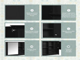 36 Inch Wall Mounted Medicine Cabinet, Bathroom Storage Cabinet with Mirror Door and Adjustabl N710P254924B