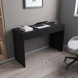 ZUN Black Wengue 2-Drawer Computer Desk B06280444