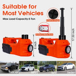 ZUN Electric Car Jack kit,5T 12V,4IN 1 FLOOR JACK,hydraulic car jack lift with electric impact wrench W46560408