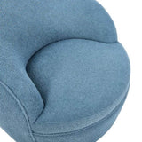 Galleria 360 Swivel Teddy Sherpa Barrel Chair, Blue T2574P241740