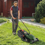 10 ampere 13 inch electric rope lawn mower with dual safety switches -Green 60277604