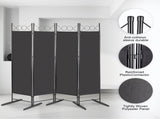 5.74FT 4-Fold Top With Shape 160g Polyester Cloth Plastic Feet Carbon Steel Frame Foldable Screen 87841524