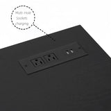 TV Stand Electric Fireplace TV Stand Glass Shelves, 3D Fireplace TV Stand LED Lights Wood 77349220