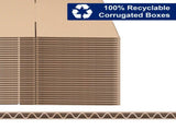 50pcs 12 "x 10" x 8 " 3mm thick corrugated cardboard box in kraft paper color 70489073