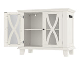 20 Gallon Fish Tank Stand with Power Outlets, Farmhouse Decorative Aquarium Stand 80404840