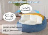 Oversized Bean Bag Chairs,Multicolor Faux Fur Couch Filled with Shredded Sponge,Large Lounger Sofa 52229130