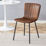 ZUN Luxury Minimalist Chairs - A set of 4 high quality dining chairs with black legs. The integral W1151P262797