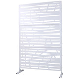 Outdoor & Indoor Privacy Metal Privacy 76" H48" W, Freestanding Decorative Privacy W465P193227