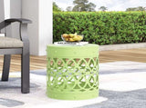 Outdoor Metal end Table -Large 73607.00GRN