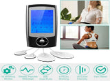 Electric Muscle Stimulator Dual Channels Pulse Massager Pain Relief Therapy Device with 16 Massage 38679947