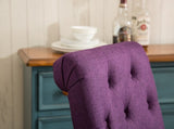 Habit Solid Wood Tufted Parsons Dining Chair, Set of 2, Purple T2574P164544