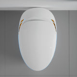 ZUN Unique Smart Toilet with Bidet Built In, Intelligent One Piece Toilet For Modern Bathroom, Auto W2826P230233