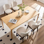 ZUN 1 PC Wooden Frame Upholstered Shell Dining Chair,Modern Armless Chairs Comfor Kitchen Chairs for W2582P243341