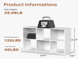 6 Cube Storage Organizer, Open Corner Bookshelf with Removable Back Panels for Living Room Bedroom 85728801