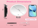 30X Magnifying Makeup Mirror with LED Lights, Rechargeable Travel Magnifier Mirror 3 Light Modes 09331053