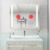 36 x 30 inch Medicine Cabinet with LED Vanity Mirror, Anti-Fog, Dimmable, Recessed or Surface Mount, W1738100836