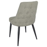 Light Grey Tufted Dining Chair B062P153840