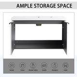 36" Wall Mounted Bathroom Vanity with Resin Sink & 2 Soft-Close Doors W999P251811