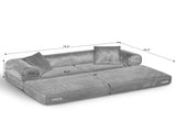 Convertible Sofa Bed Couch,80 Inch Boneless Couches for Living Room,Folding Sleeper Sofa Bed Queen W3396P483183
