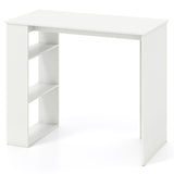White Computer Desk with Bookshelf 02690440