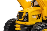 ZUN Ride on Excavator, 12V Battery Powered Construction Vehicles for Kids, Front Loader with Horn, 2 W1629141773