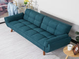 75" Flared Arm Convertible Sleeper Sofa-Green 24305566