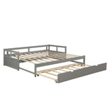 Extending Daybed with Trundle, Wooden Daybed with Trundle, Gray WF194887AAE