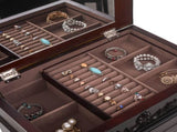 Jewelry Armoire with Mirror, 8 Drawers & 16 Necklace Hooks, 2 Side Swing Doors 62583884