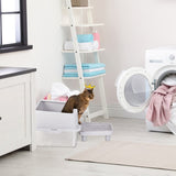 Stainless Steel Cat Box with Lid, Extra Large Pan with High Sides for Big Cats, Kitty 22556995
