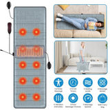 Full Body Electric Massage Mat with Heat Vibration Massage Cushion Back Massage Mattress Chair 11936524