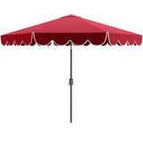 10 Feet Patio Umbrella with Crank Tilt Adjustment - Wine 98988045