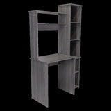 Versalles Writintg Desk, Two Superior Shelves, Five Cubbies -Smokey Oak B20092003